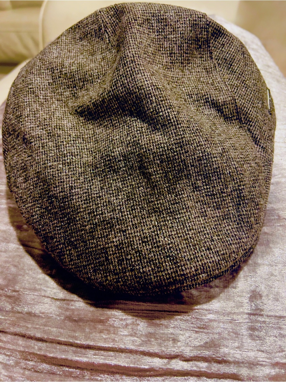 Brown Tweed Newsboy Cap
